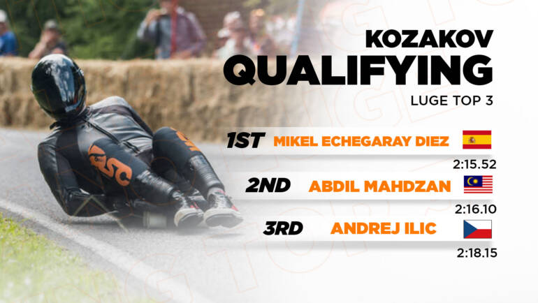 Kozakov Qualifying Luge Top 3